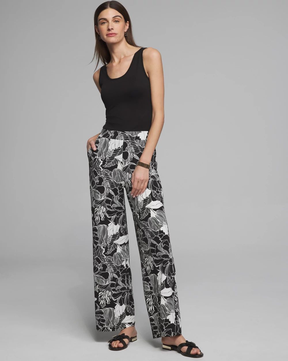 White house black market wide leg pants outlet